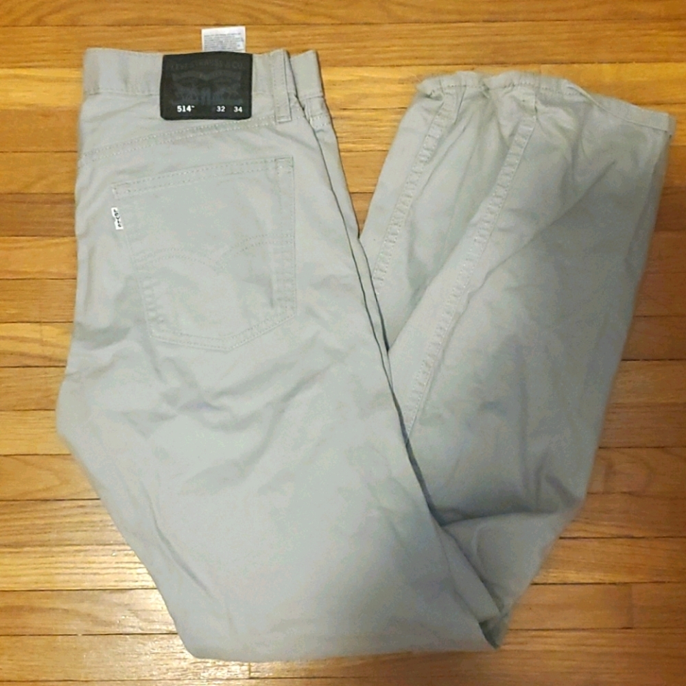 Levi jeans light gray 32w 34Long